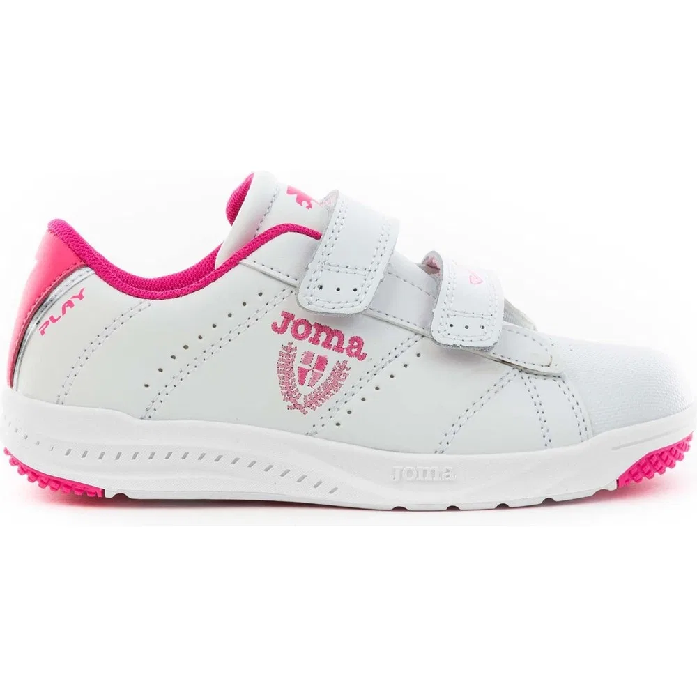 Детские спортивные кроссовки с липучками Pink W.play Jr Joma
