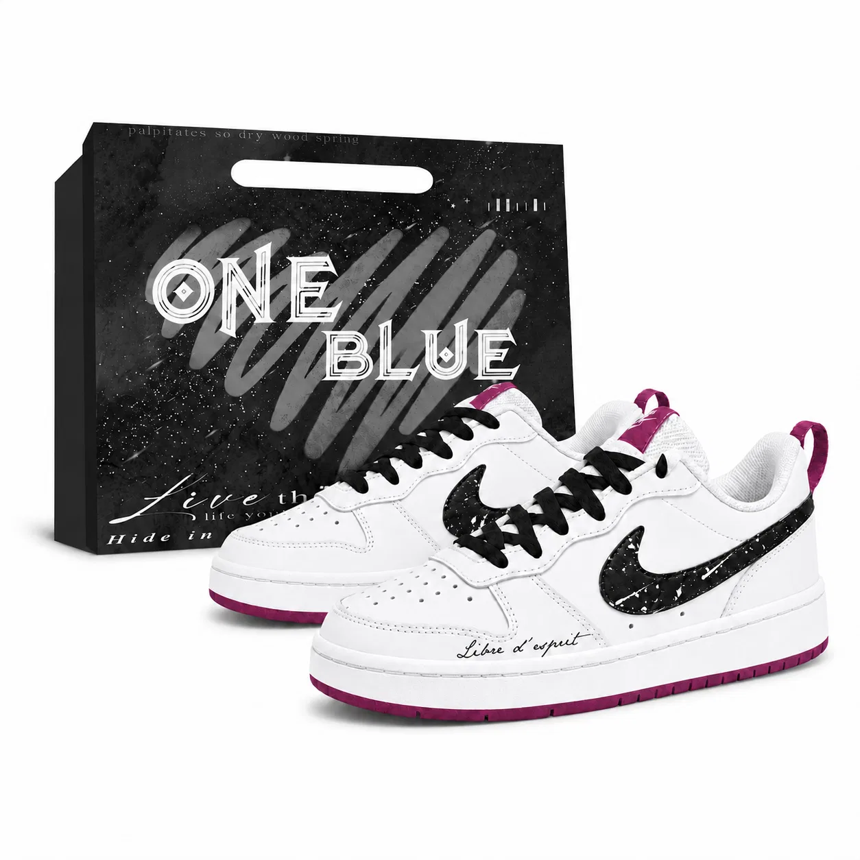 Детские кроссовки для скейтбординга White Court Borough Kids' Skateboarding Shoes Nike