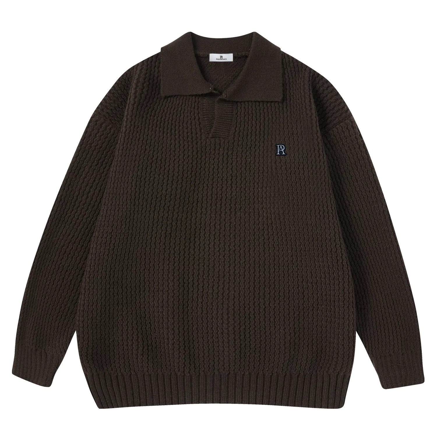 Детский свитер с лацканом Brown PAL ONGACO