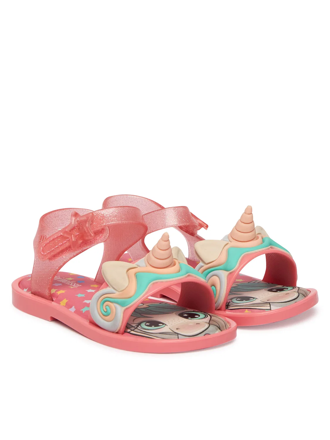Сандалии для девочки Mini Mar Sandal Uni Bb Melissa, розовый — фото 2