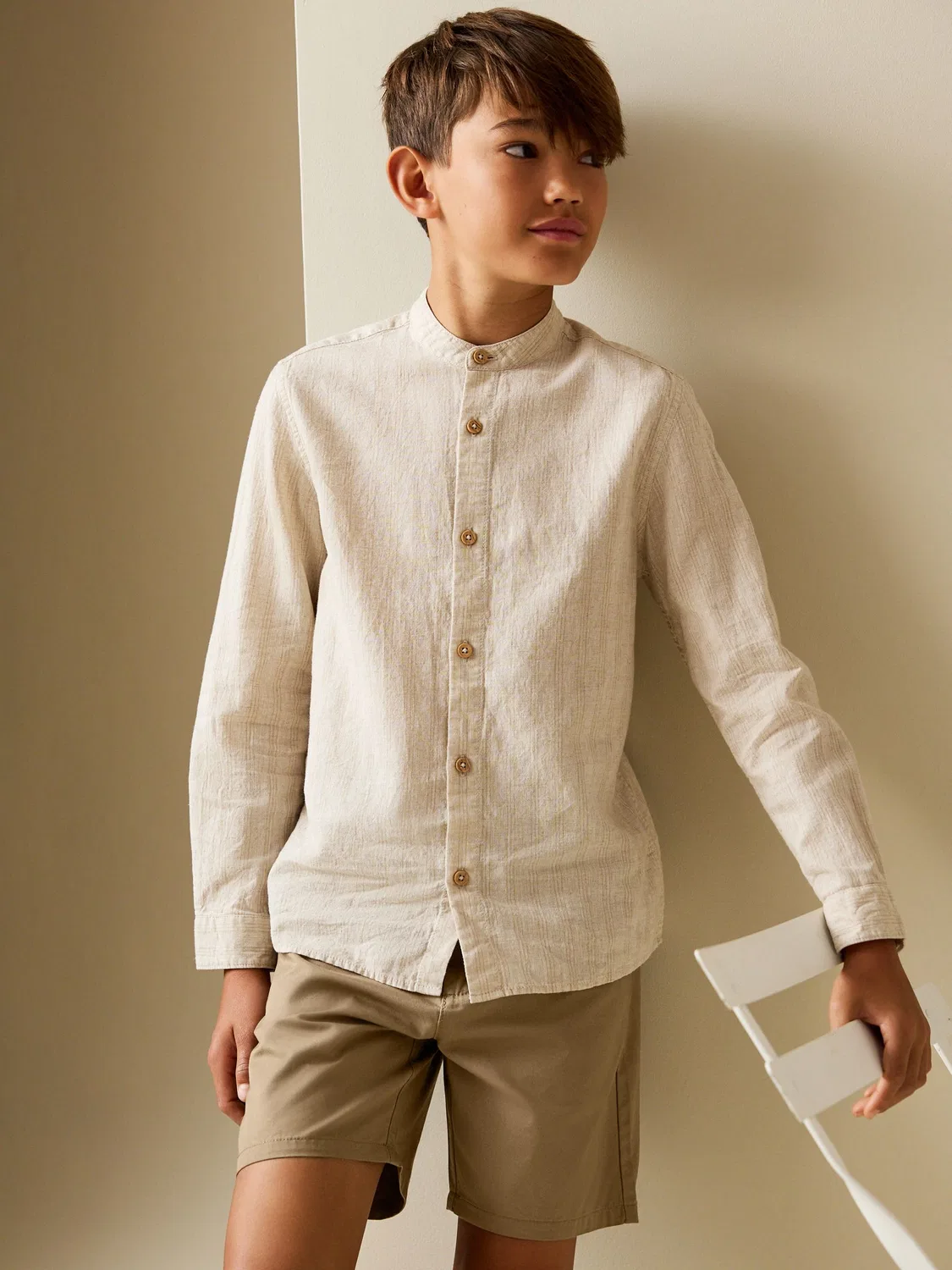 Шорты чинос Regular Fit Next, Tan Brown — фото 2