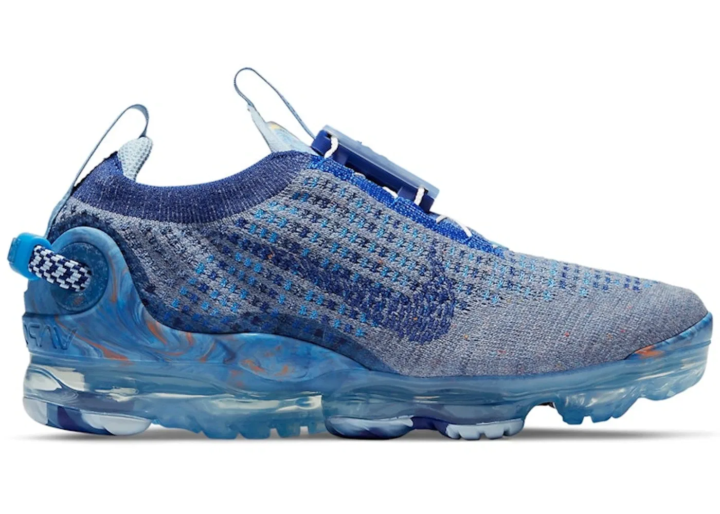 Детские кроссовки Lifestyle Nike Air VaporMax 2020 Flyknit, Stone Blue/Deep Royal Blue-Glacier Blue