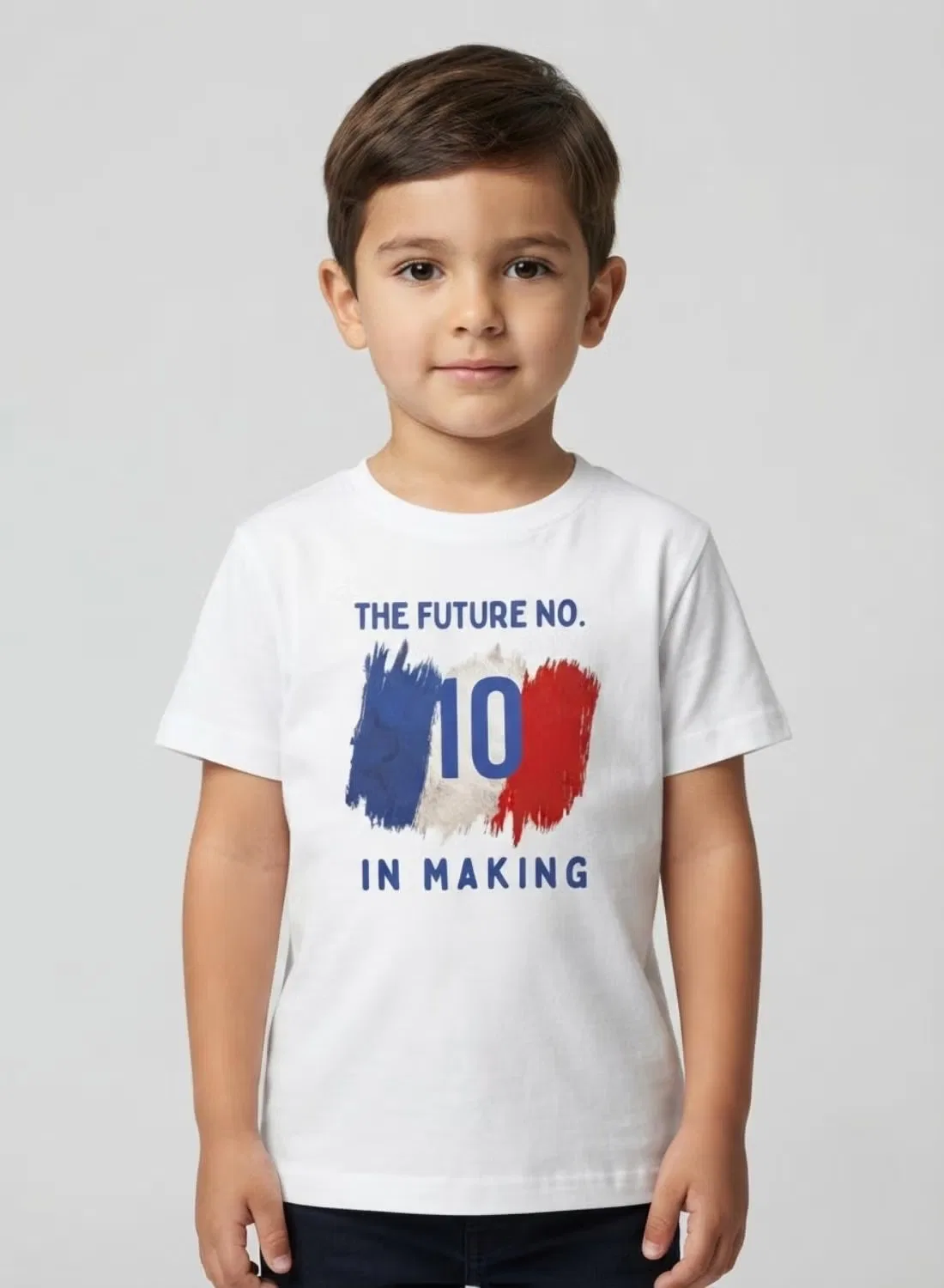Футболка с принтом Future number 10 Babyqlo, белый