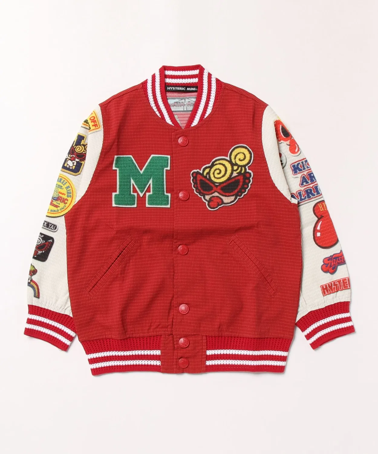 Детская куртка из дышащего материала с принтом CRAZY COLLAGE HYSTERIC MINI, Red