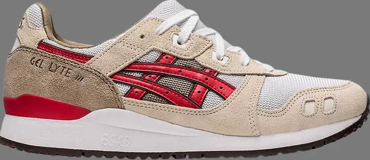 

Кроссовки gel lyte 3 og 'smoke grey red alert' Asics, серый