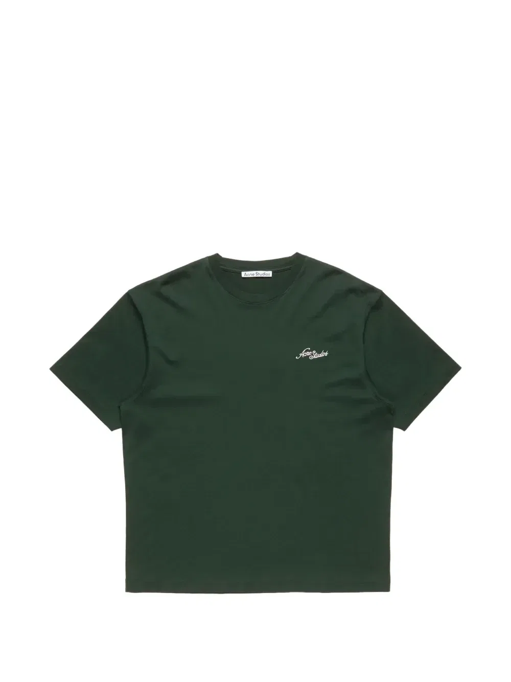 Футболка из джерси с логотипом Acne Studios, зеленый