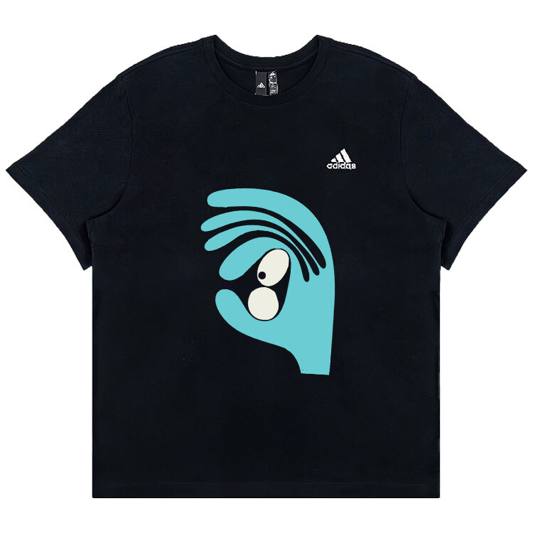

Футболка унисекс черная Adidas, черный