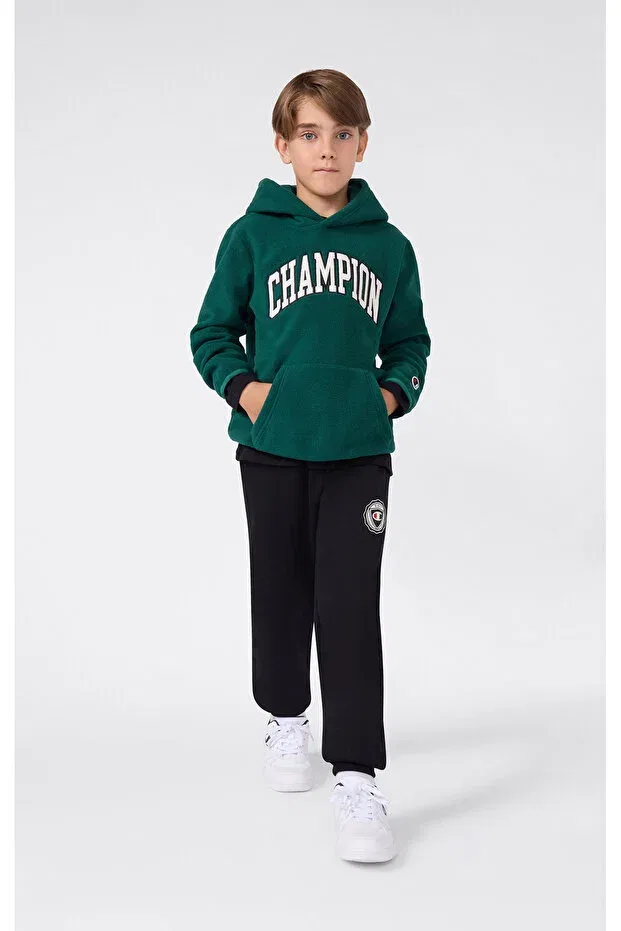 Детское худи для девочек с принтом Champion Polar, Green-56 — фото 3