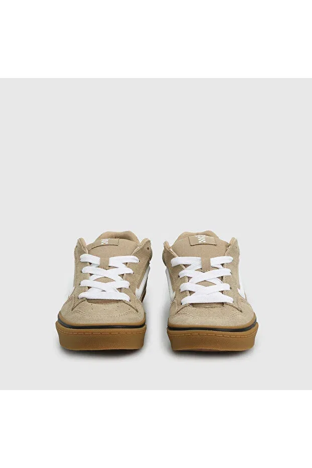 Детские кроссовки для девочек текстильные Caldrone kids Vans, Beige — фото 3