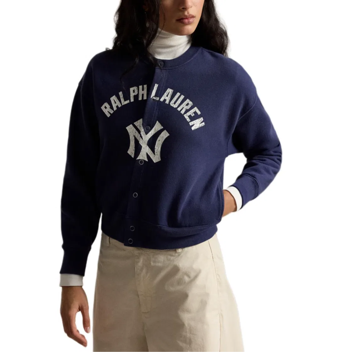 Свитшот свободного кроя X Yankees SS26, Polo Ralph Lauren, Deep Cobalt Blue — фото 4
