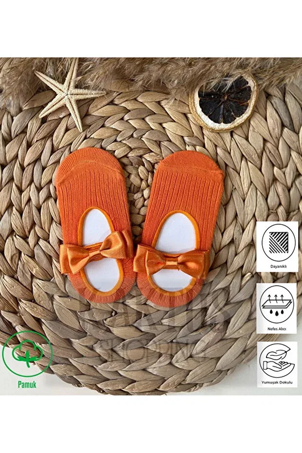 Детские носки-балетки хлопковые Yasyas, Orange