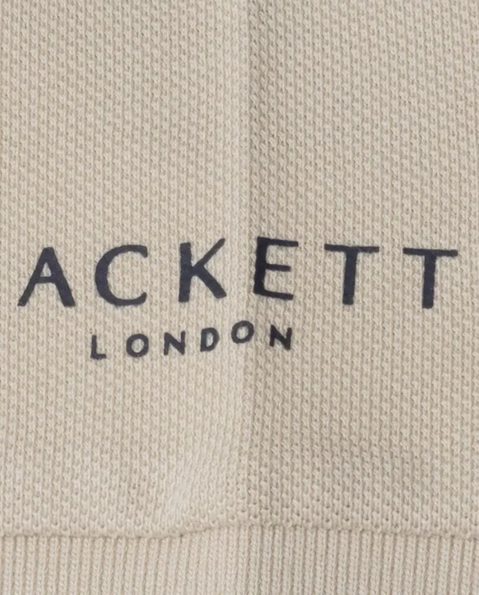 Детское поло для мальчиков с длинным рукавом Hackett, Beige — фото 4