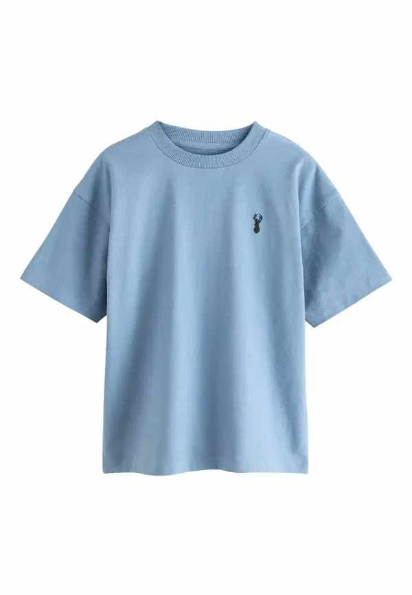Футболка хлопковая Basic T-shirt Next, Mineral Green, синий/зеленый — фото 2