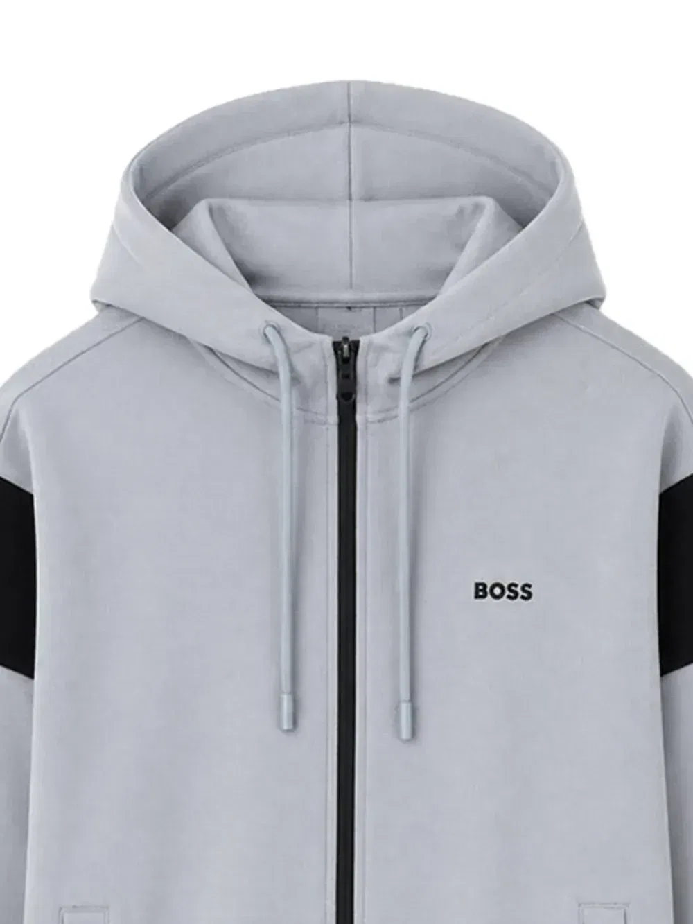 Спортивный костюм с логотипом Boss, серый — фото 2