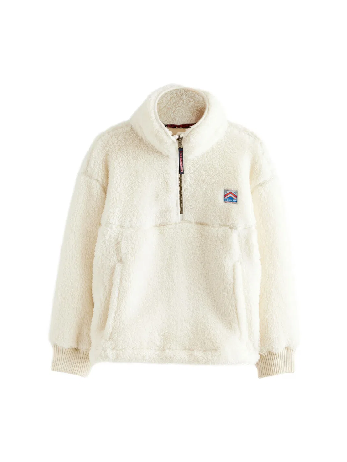 Флисовая кофта куртка Superdry Co, белый