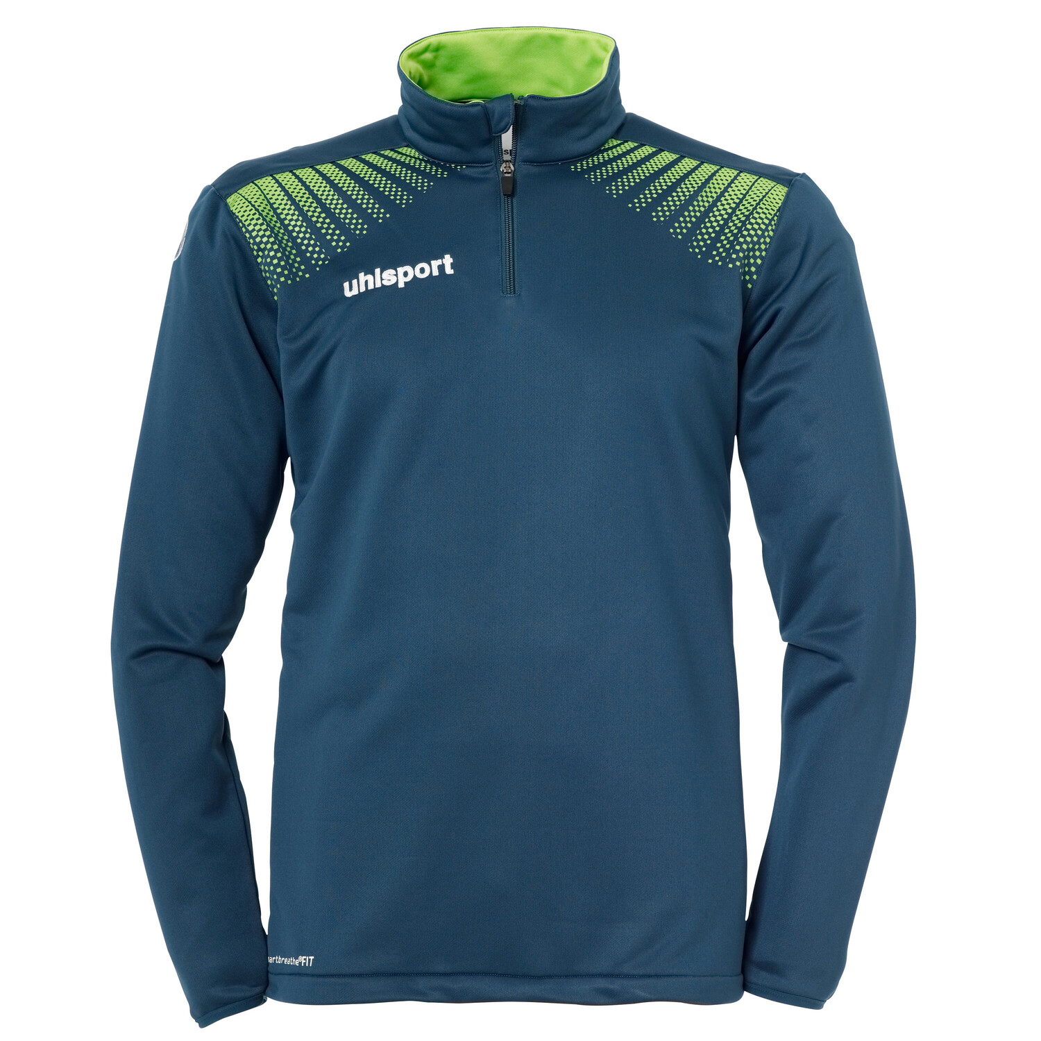 

Детская куртка на молнии 1/4 Uhlsport Goal, синий/темный бензин/зеленый