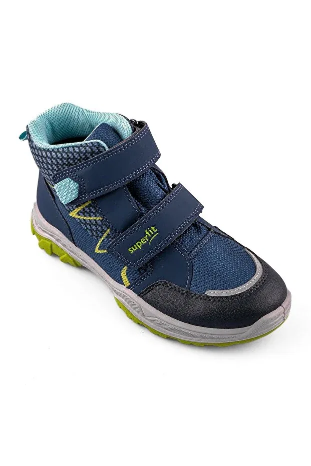 Детские ботинки для девочек с липучками Superfit, Blue/Light Green — фото 3