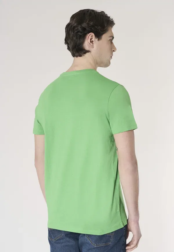 Футболка из 100% хлопка Basic t-shirt U.S. Polo Assn., Verde, зеленый — фото 3