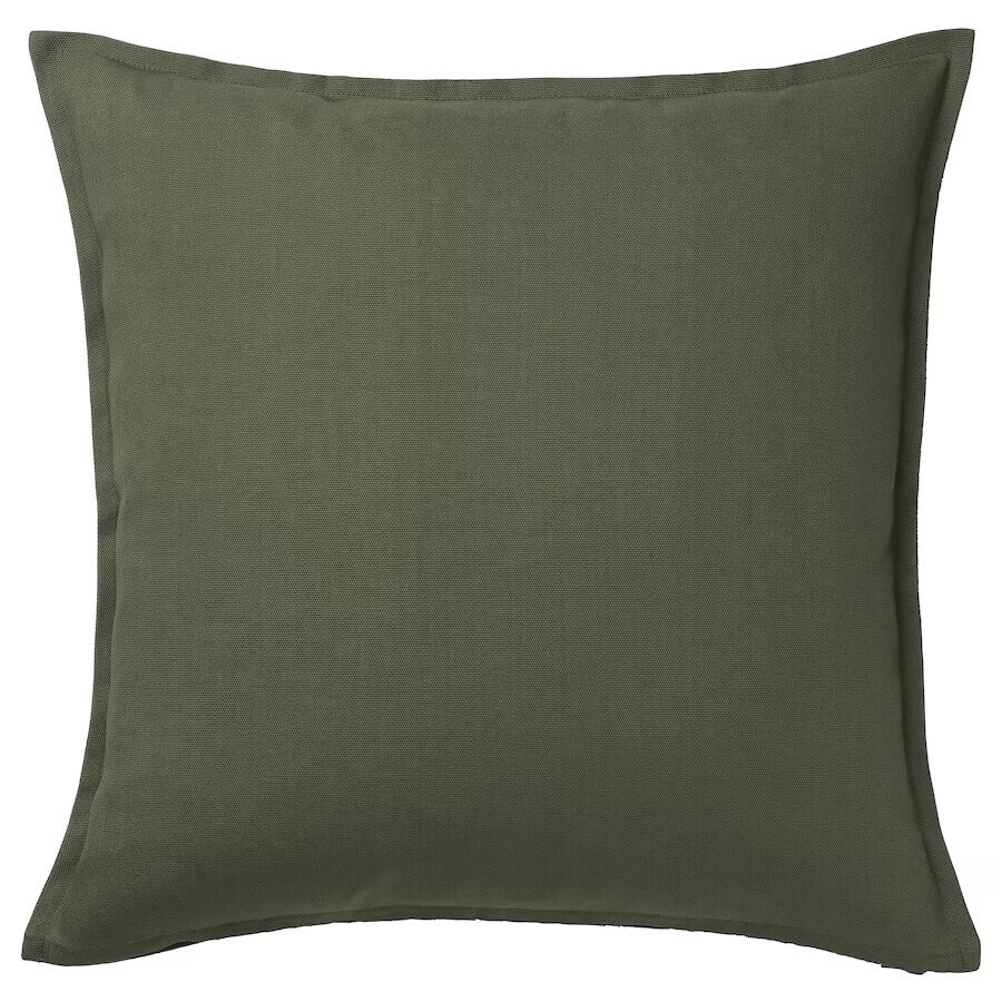 

Чехол на подушку Ikea Gurli 50x50 см, темно-зеленый