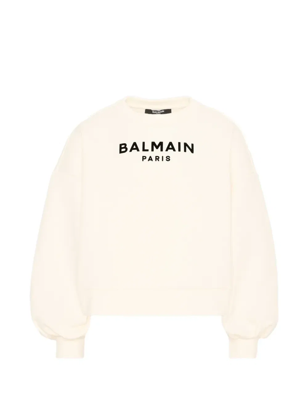 Свитшот с логотипом Balmain Kids, бежевый