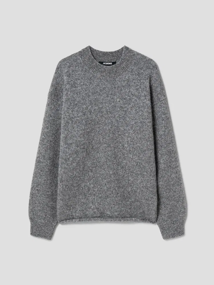 Свитер с логотипом JACQUEMUS, Grey