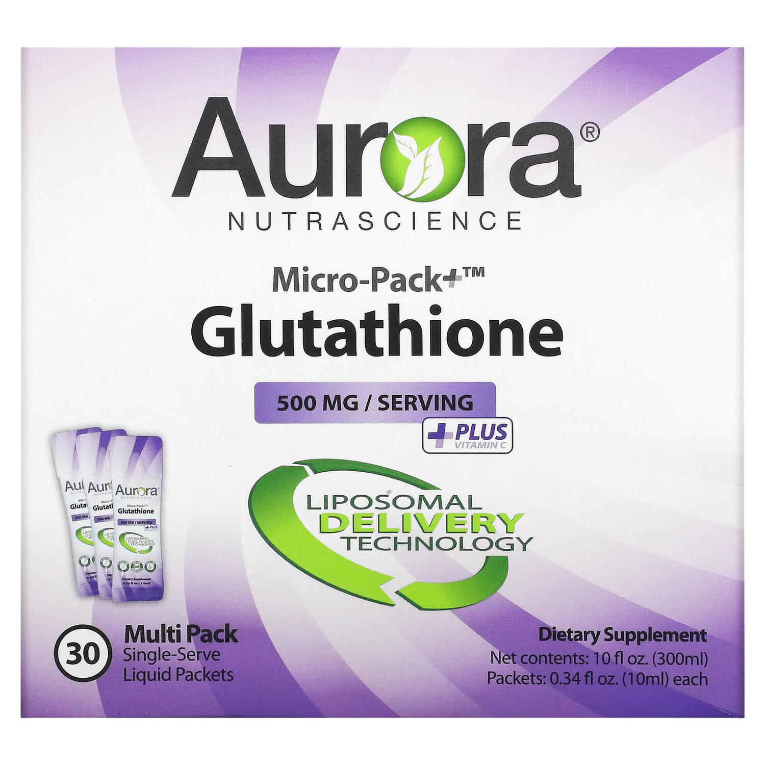 

Глутатион Aurora Nutrascience, 30 пакетиков по 10 мл