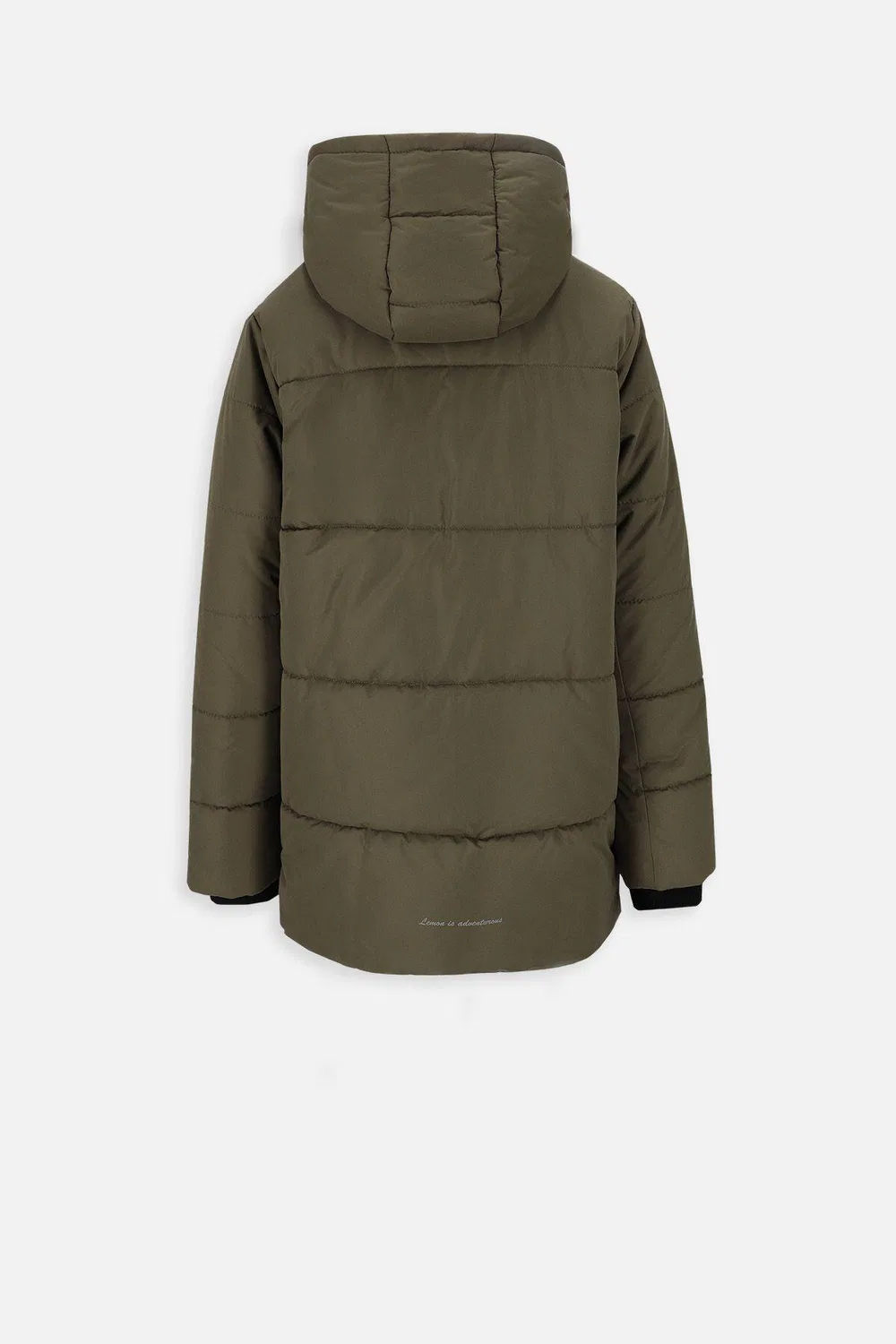 Детская зимняя куртка с капюшоном Madchen Wanderjacke Winterjacke warm ZL3 Lemon Explore, Khaki — фото 2