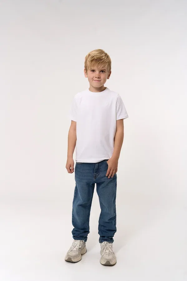 Футболка полоска, basic t-shirt The New, Dark Blue, темно-синий — фото 3
