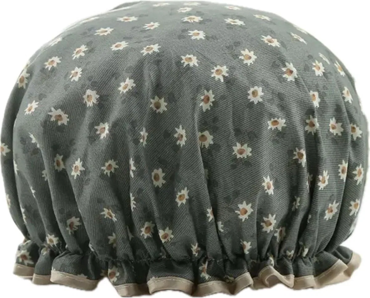 Двухслойная шапочка для душа, New Age Devi, набор 2 шт., 27x27 см, Margriet Blue Grey