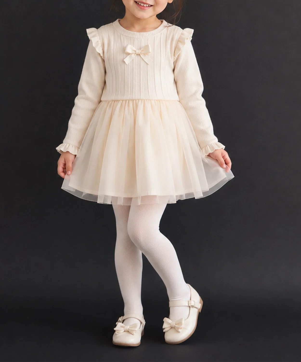 Детские колготки 80 ден без рисунка, 25-27 см, box408, White
