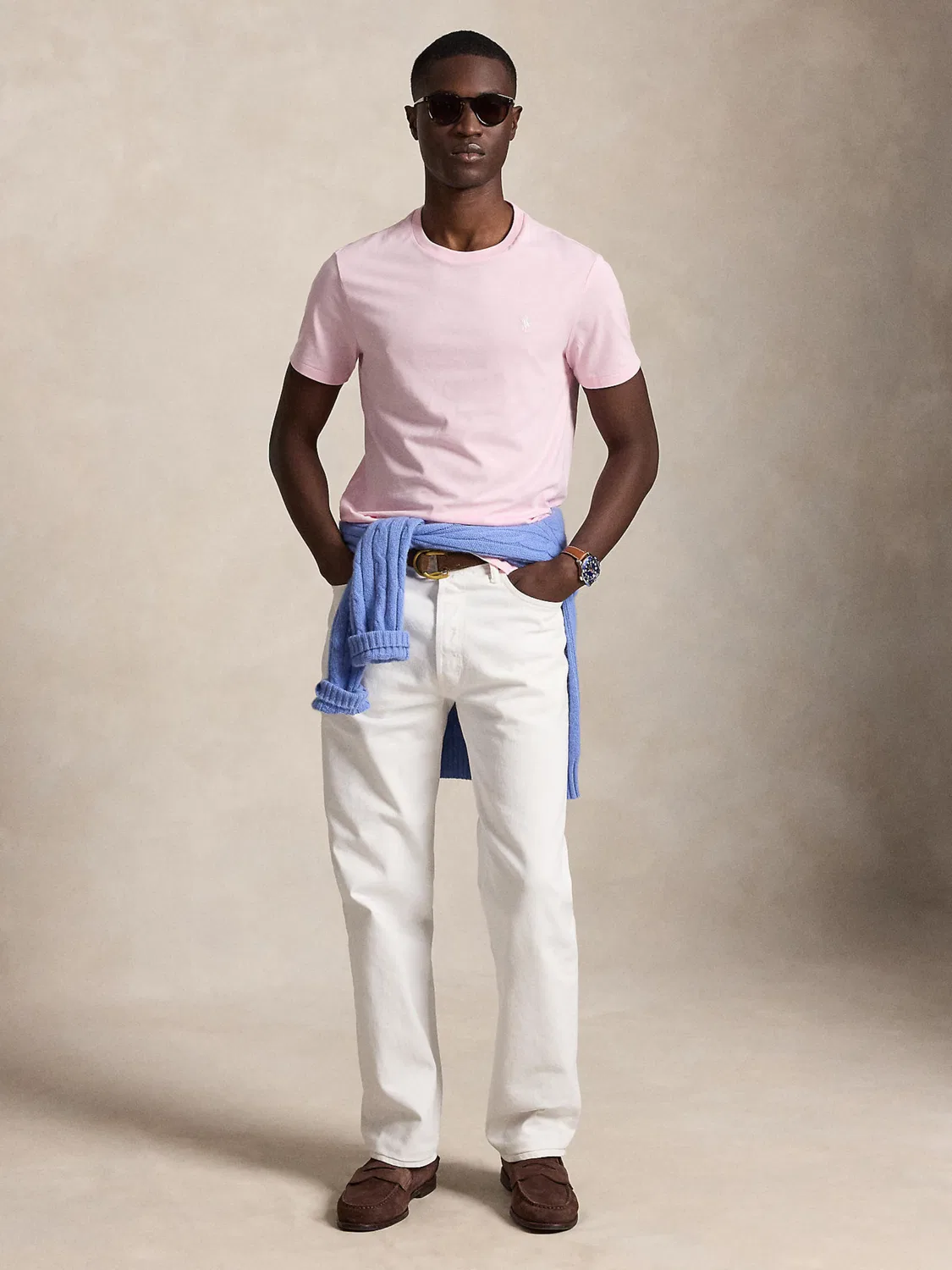 Рубашка Polo Ralph Lauren стандартного кроя, цвет розовый — фото 4