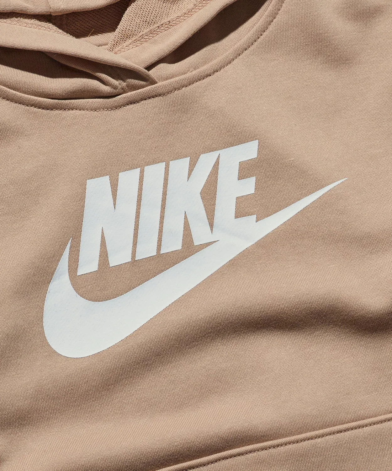 Детский пуловер-худи с длинным рукавом с принтом NIKE, Beige — фото 3