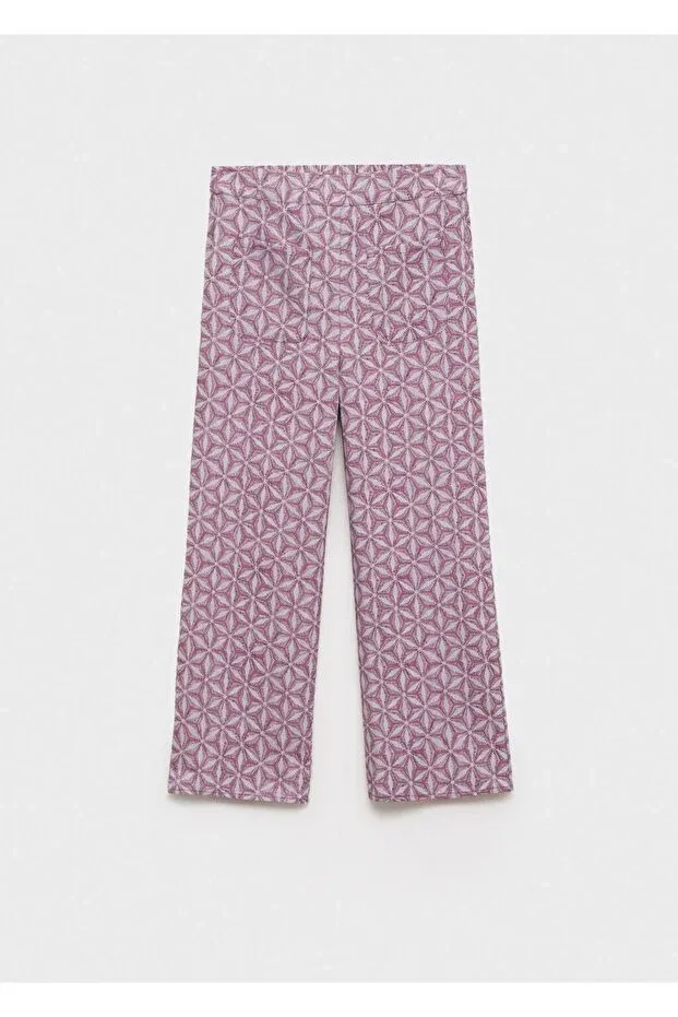 Детские брюки для девочек вязаные Carlota Mango Kids, Pink — фото 3
