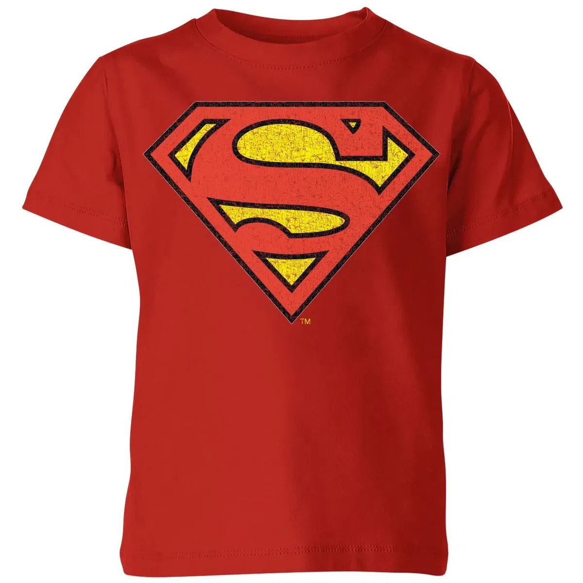 Детская футболка с принтом Superman Crackle Logo Zavvi, Red