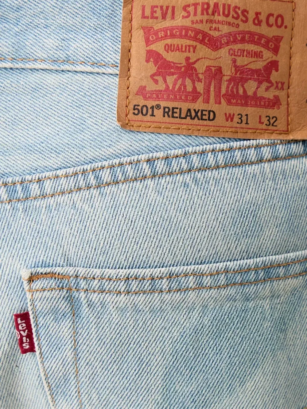 501 Свободные джинсы Levi's, синий — фото 4