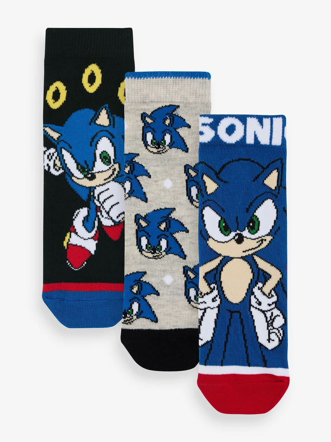 Носки Sonic the Hedgehog 3 пары Character, синие