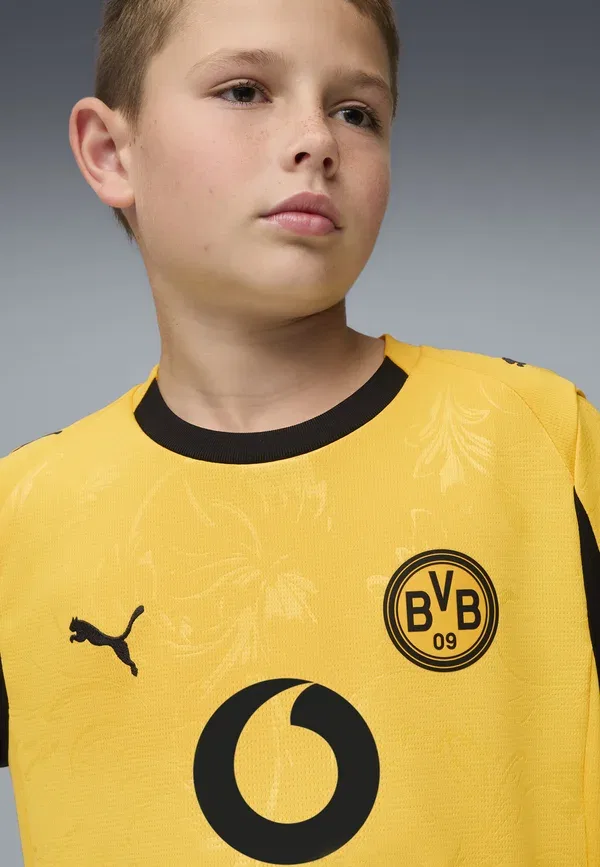Футболка с принтом Borussia Dortmund Cup, Puma, Yellow Sizzle Black, черный/желтый — фото 3