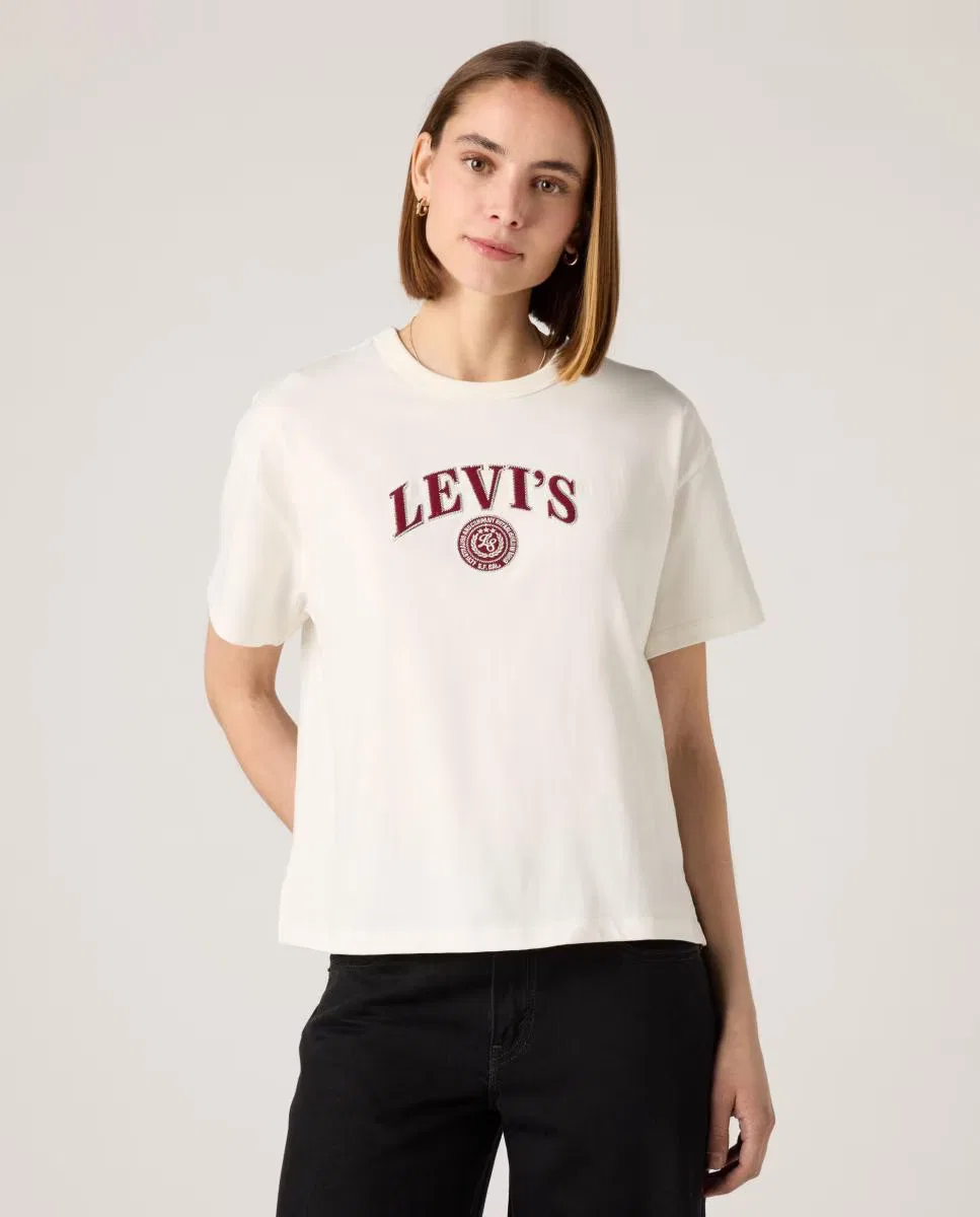 Женская футболка с коротким рукавом, Levi's, кремовый — фото 4