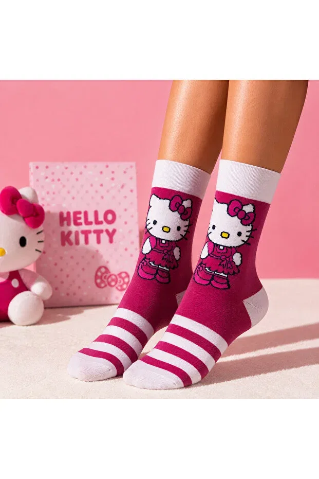 Детские носки с принтом Çorap Kurdu, Pink
