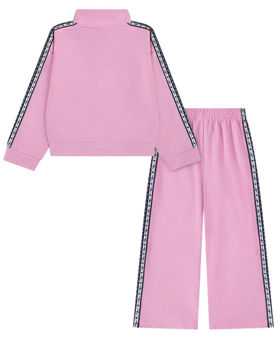 Комплект для девочек из куртки и брюк Retro Remix Nike, Pink Rise — фото 2