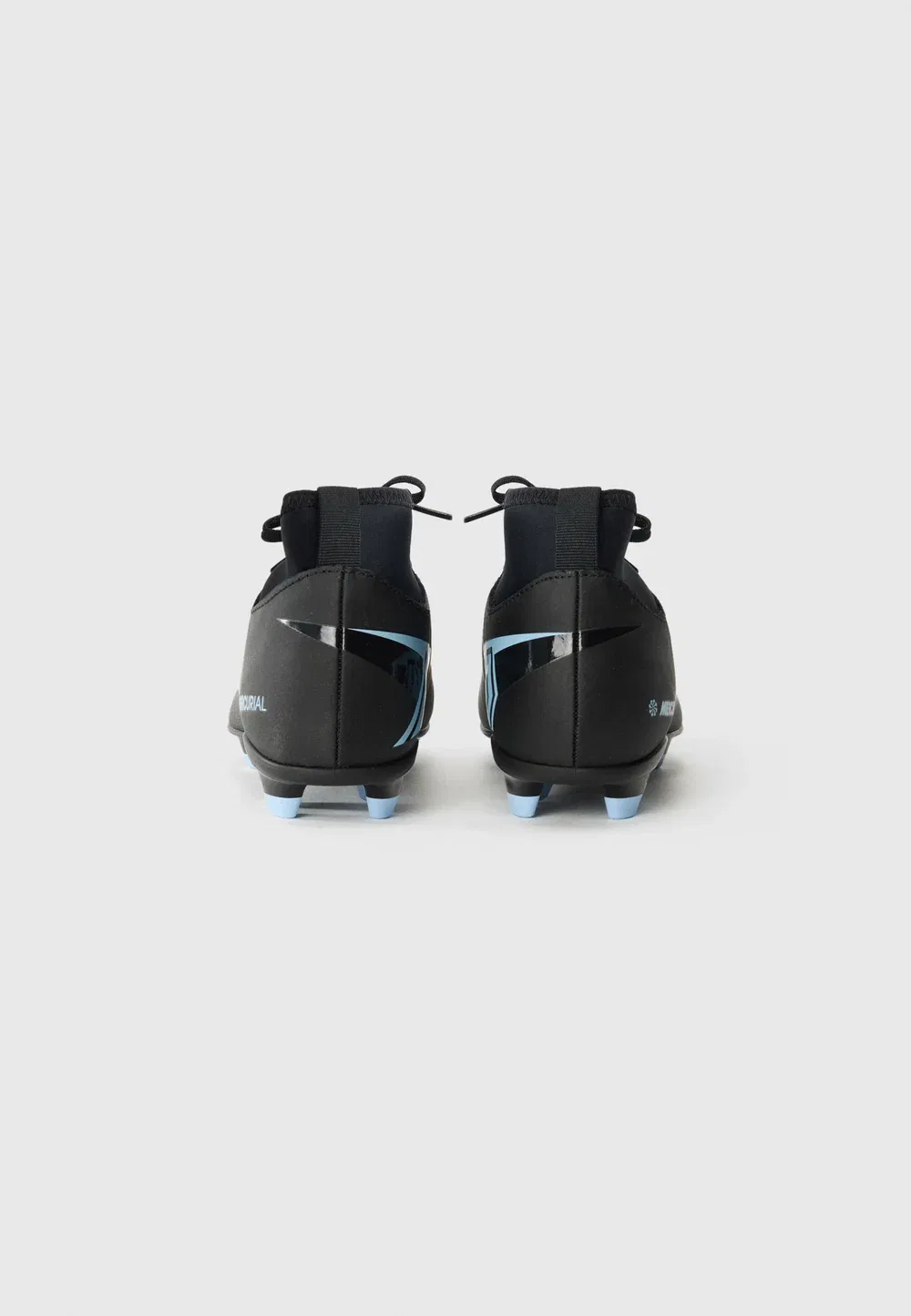 Футбольные бутсы Jr Mercurial Superfly 10 Club FG/MG унисекс для твердого грунта Nike Performance, Black/Ice Blue — фото 3