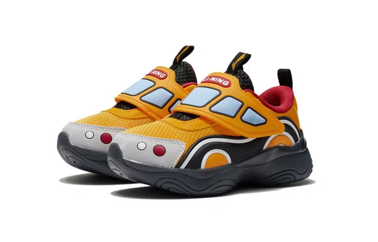 Детские кеды из дышащей ткани с принтом Starlight Li-Ning YOUNG, Желтый — фото 4