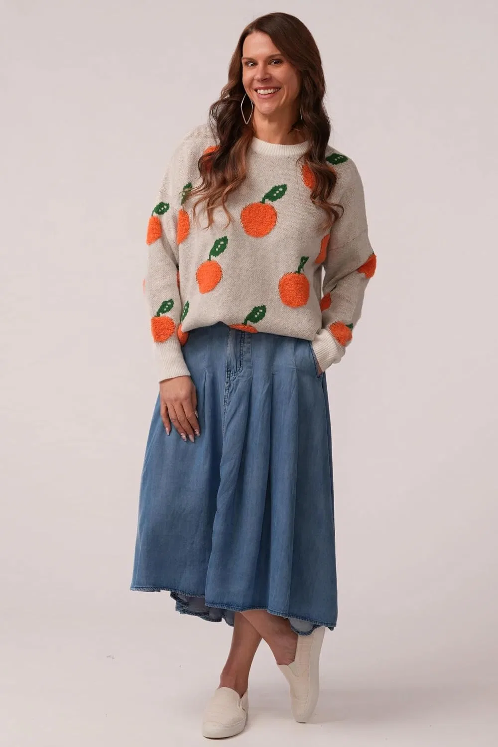 Женский свитер с длинным рукавом, Orange You Cozy Sweater, мультиколор — фото 2