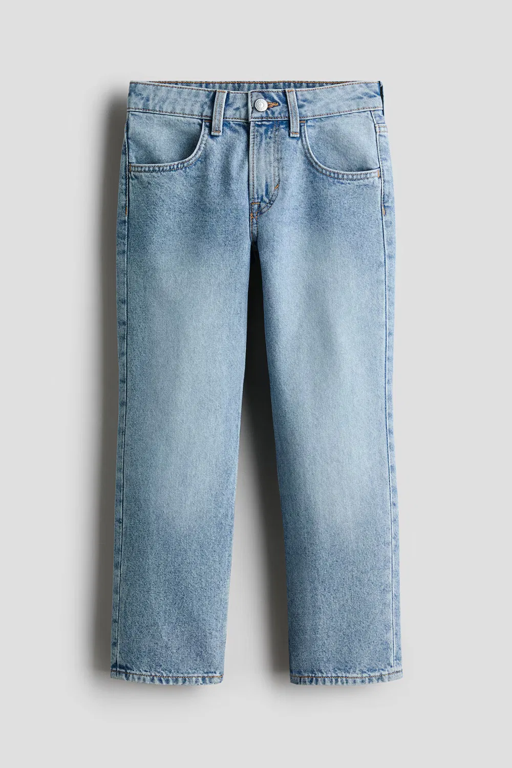 Джинсы свободного кроя прямого кроя H&M, Helles Denimblau