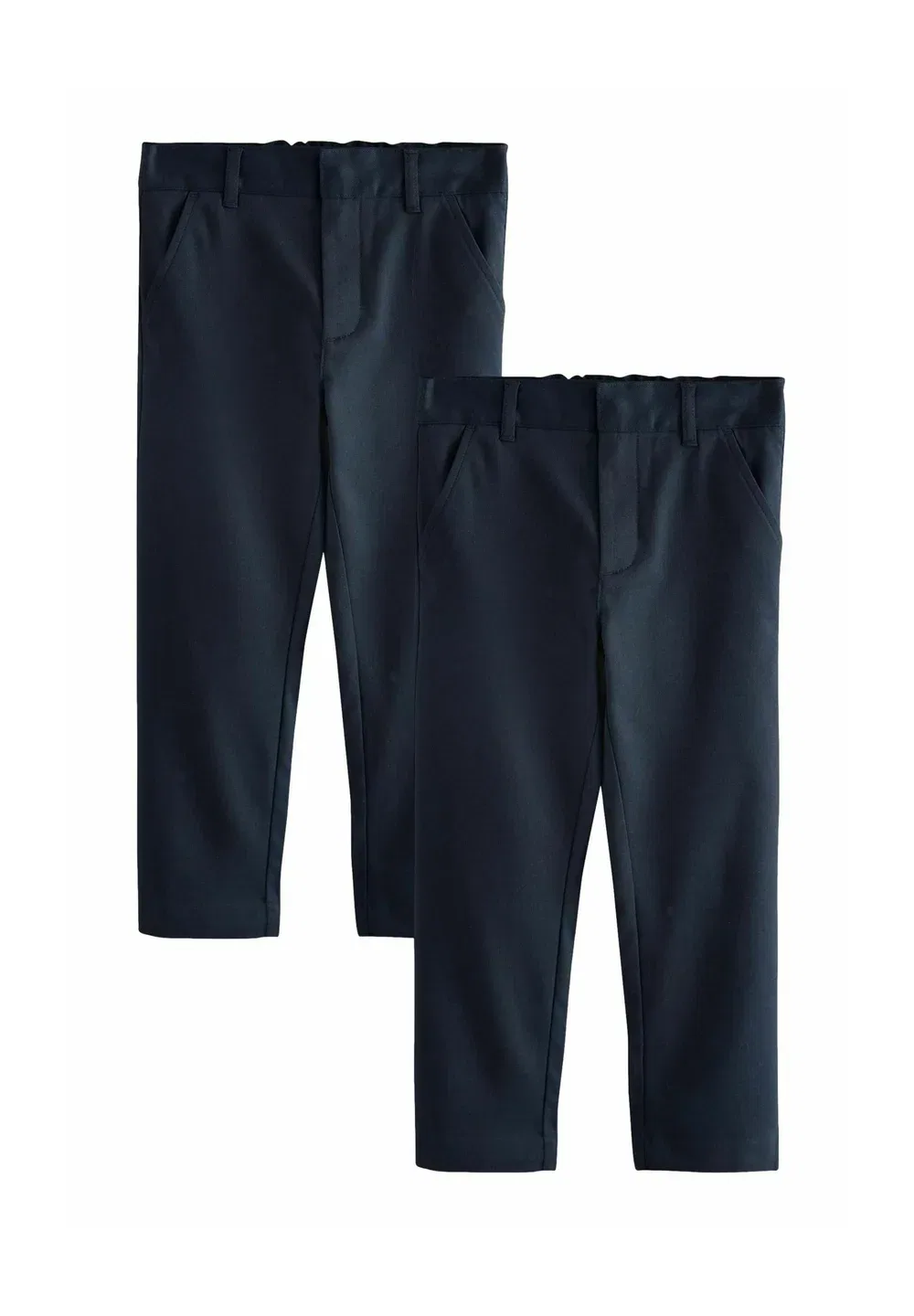 Классический крой - комплект из 2 школьных брюк с застежкой Clarks, New Navy