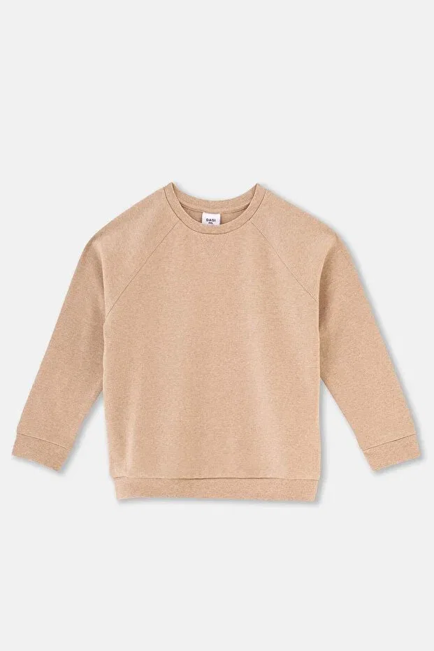 Детские свитшот для девочек хлопковый Sportswear Dagi, Coffee Melange