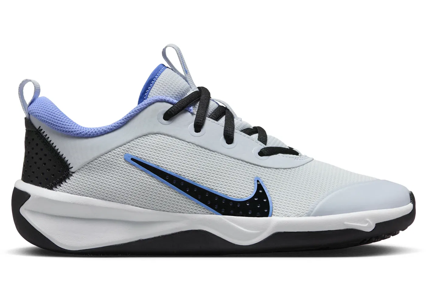 Детские кроссовки Lifestyle Nike Omni Multi-Court, Football Grey/Black/Astronomy Blue/Royal Pulse