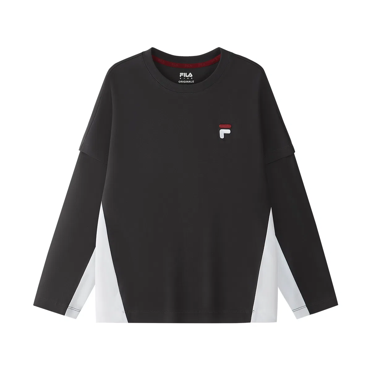 Детская футболка с круглым вырезом Morning and Night Gray FILA KIDS