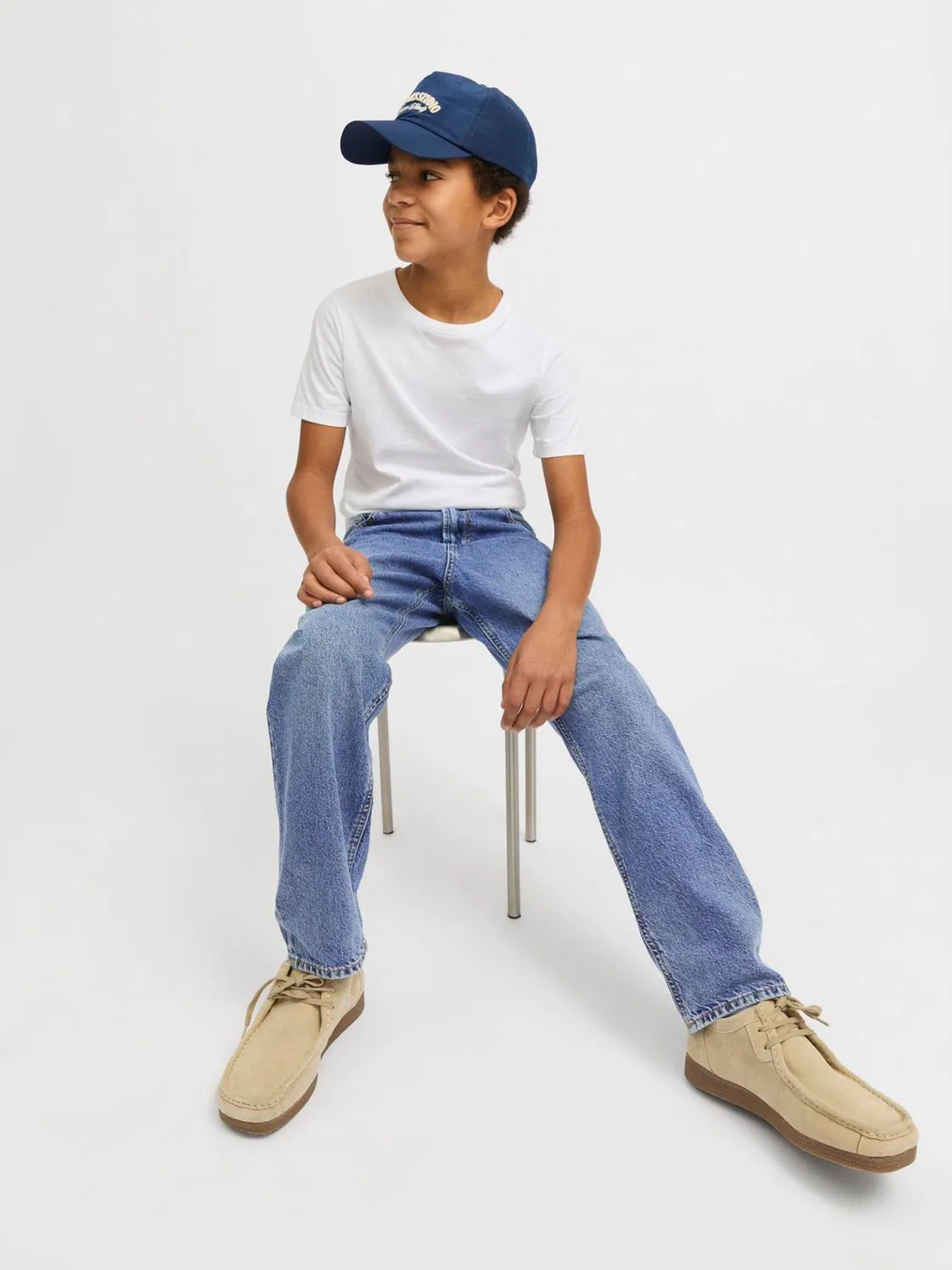 Джинсы свободного кроя Chris JACK & JONES JUNIOR, синие — фото 2