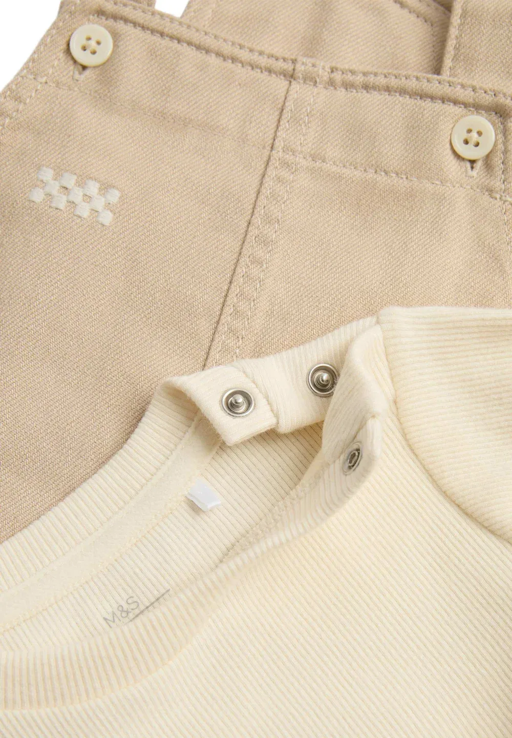 Комплект «Клубника» - повседневное платье Marks & Spencer, Beige — фото 2